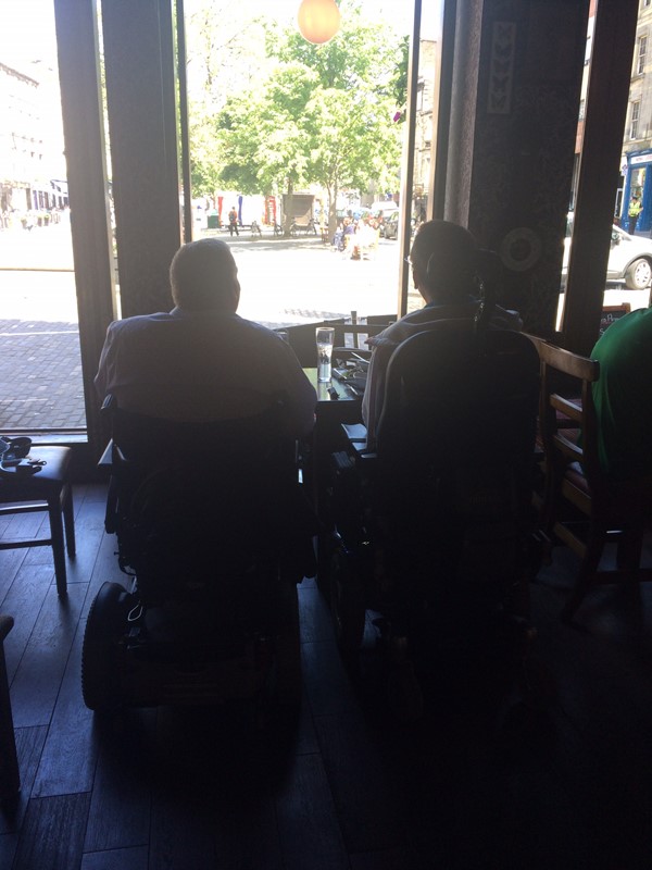 Image for review "Grassmarket pub lunch for 2 powerchair users!"