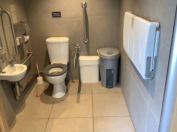 Picture of the accessible toilet in Starbucks