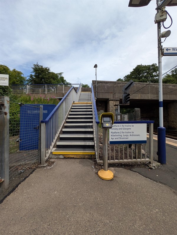 Image of stairs at the station