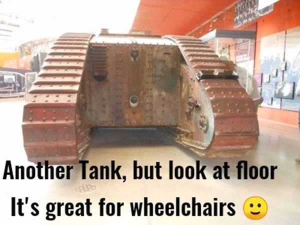 Another tank, but look at floor. It's great for wheelchairs
