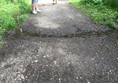 Image of a dip in the pathway.