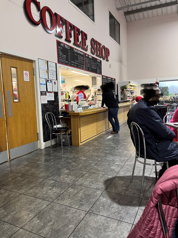Coffee shop counter
