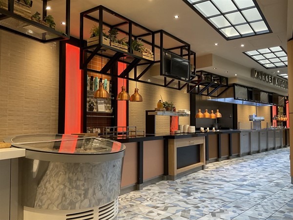 Image of a long buffet