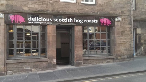 exterior to Oink Canongate