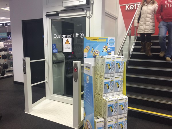 Picture of Currys PC World - Customer lift.