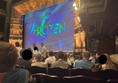 Image of the view of the stage from the accessible seating area.