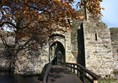 Bridge over the moat into the castle.