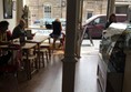 Interior of cafe.