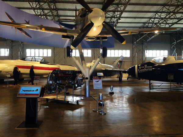Photo of one of the hangars.