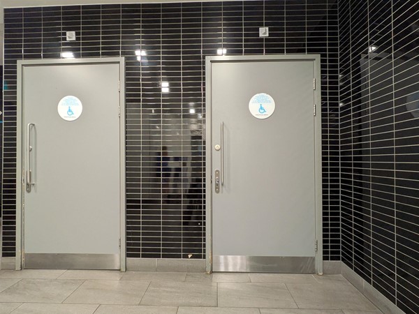 Image of doors to accessible toilet