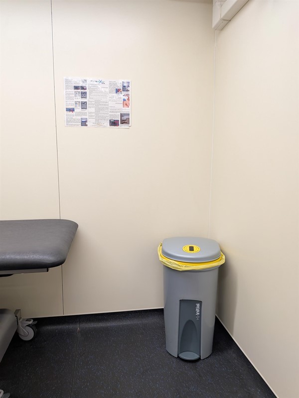 image of bin in Changing Places toilet