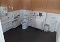 Photo of the unisex accessible toilet with an ostomate facility.