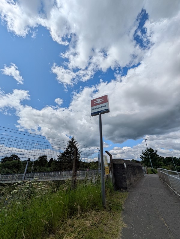 Image of sign at the station