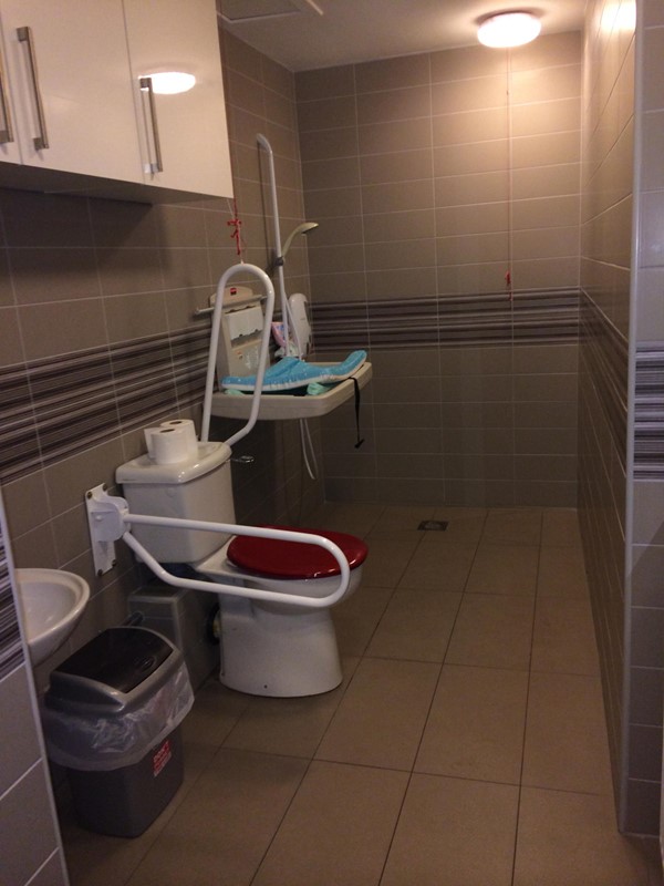 Picture of accessible toilet at Life Care Centre Edinburgh close up