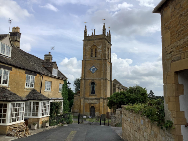 The famous church used for TV series of Father BROWN in BLOCKLEY