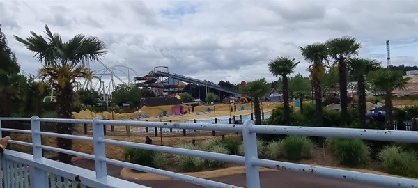 A view from outside the Doom at Thorpe Park