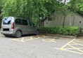 Image of the disabled parking spaces.