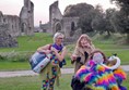 Picture of the reviewer at Glastonbury Abbey