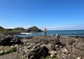 Image of a person at The Giant's Causeway