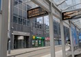 Image of seating and shelter at the tram stop