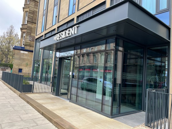 Image of the entrance to The Resident Edinburgh hotel
