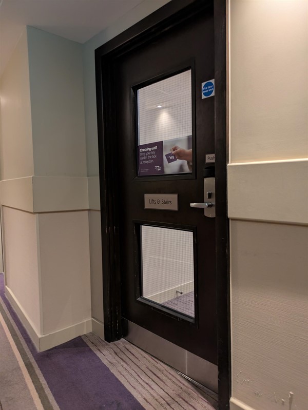 Image of door to room