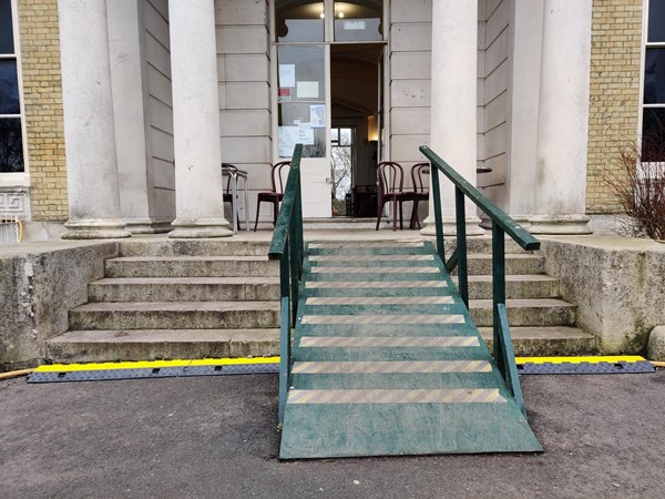 Picture of a ramp on some steps