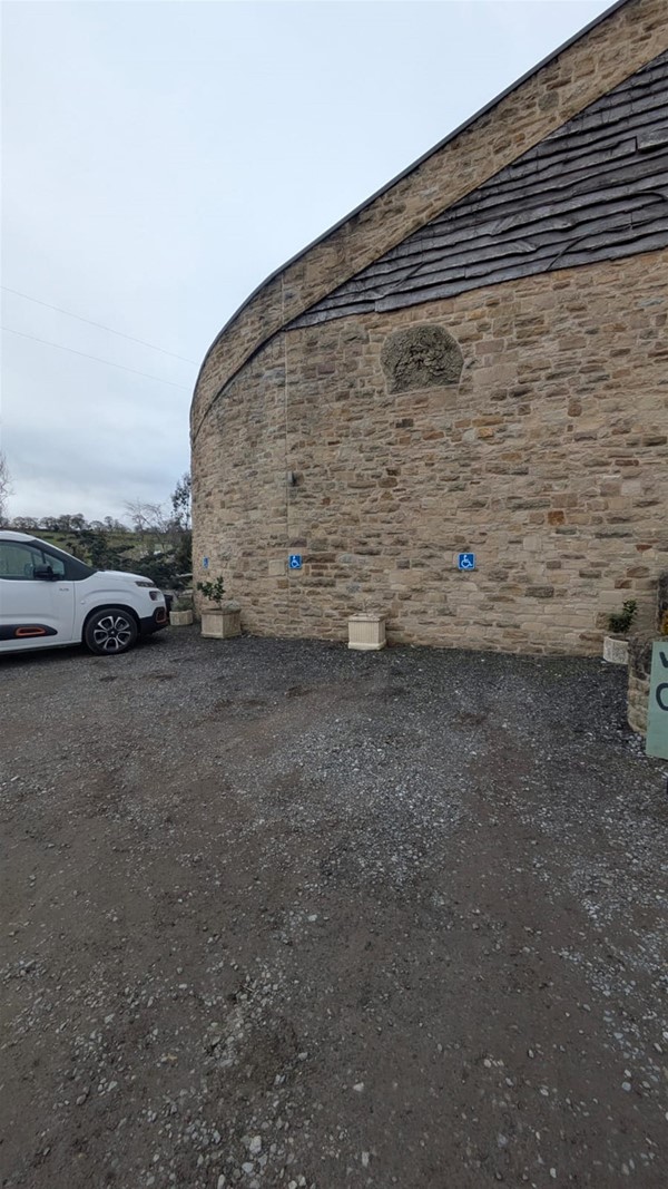 Disabled parking area.