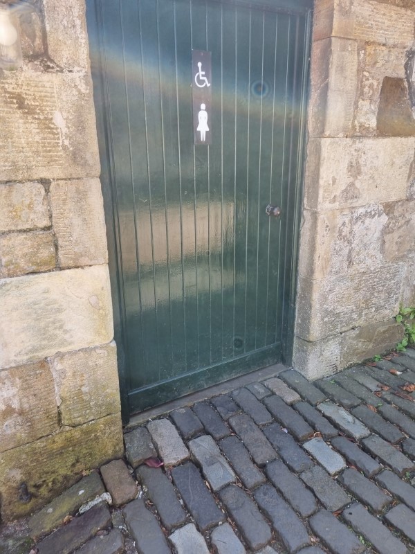 Access to disabled toilet
