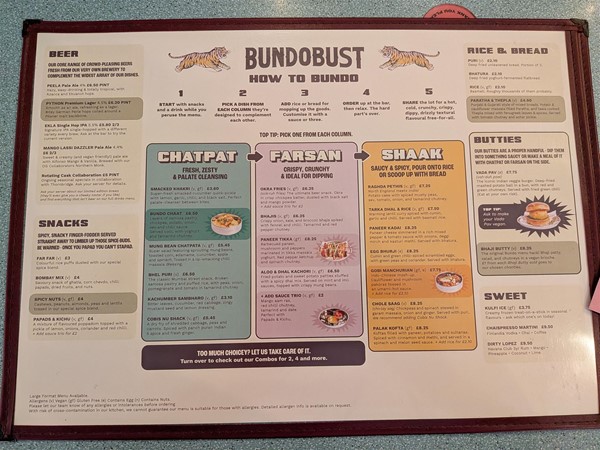 image of the menu