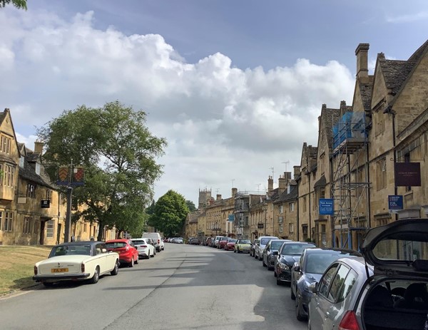 A street with cars