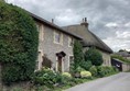 Village houses and road