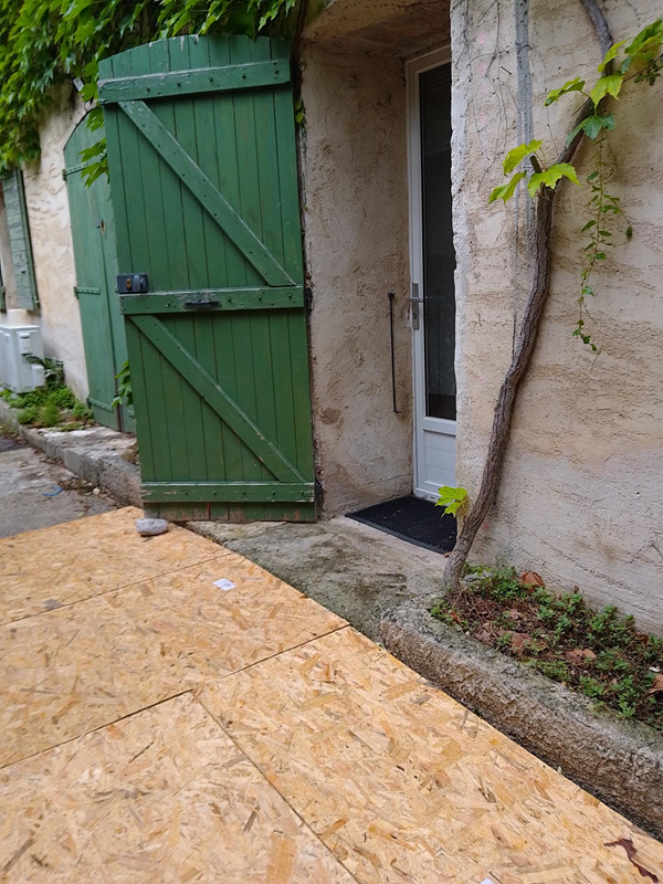 Image of a green door