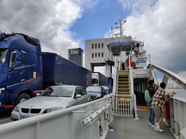 Onboard the ferry