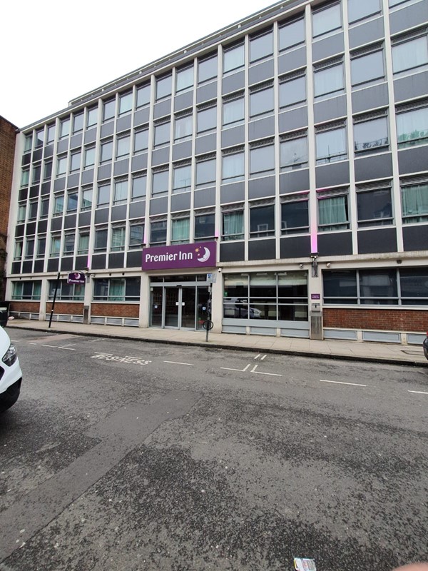 Front of hotel