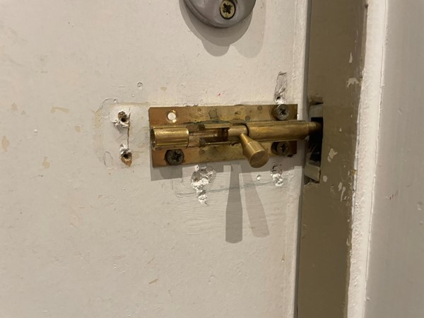 Disabled toilet lock