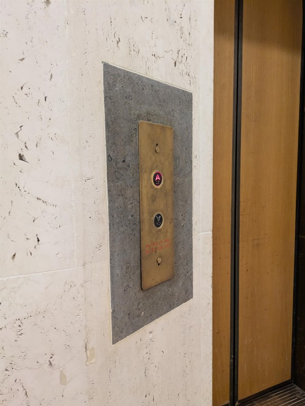 Image of lift access button