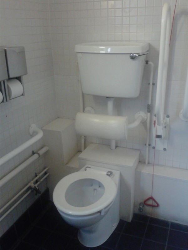 Accessible toilet on the ground floor, by the entrance