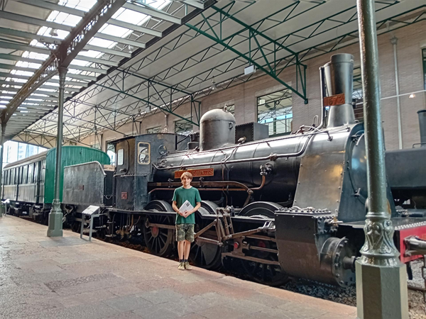 Good level access on the former train platforms at the Asturias Railway Museum