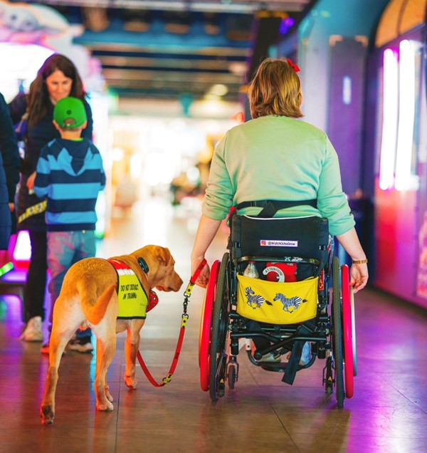 Picture of person and dog at The Grand Pier
