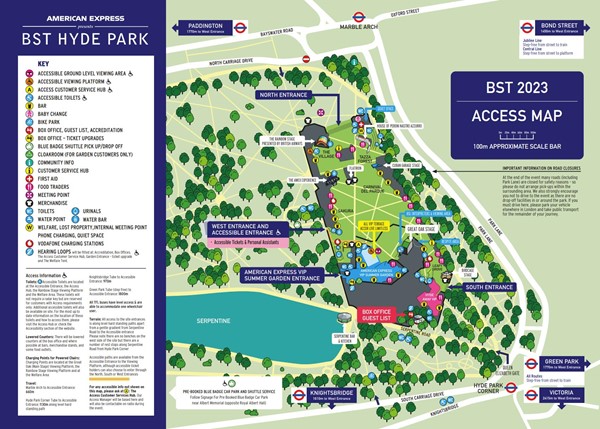 Facilities map 2023. This is available as a GPS map within the park through the BST app.