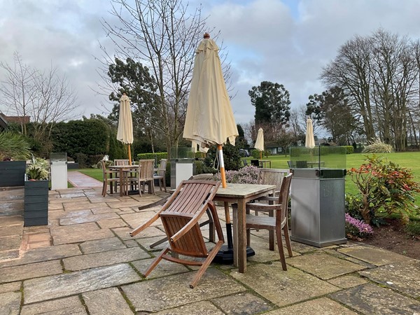 Another terraced area for public use