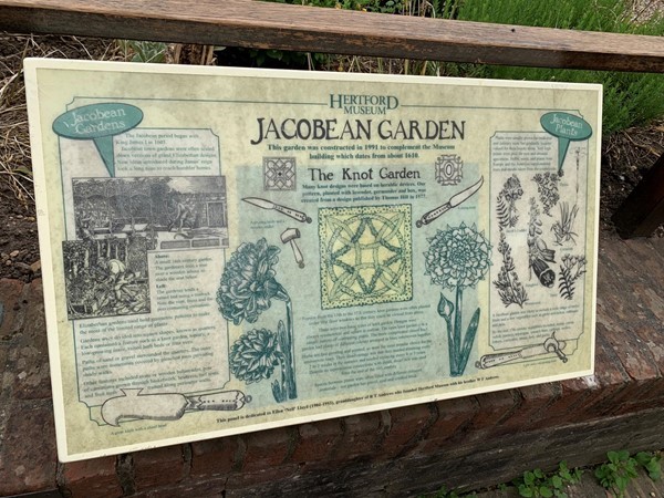 Jacobean garden sign