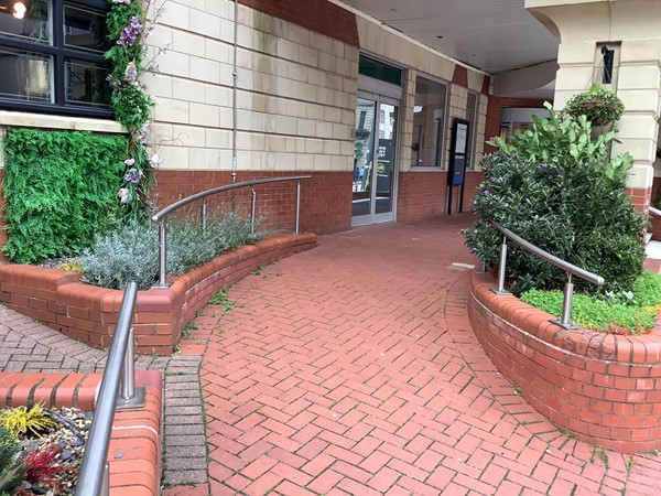 Ramped entrance