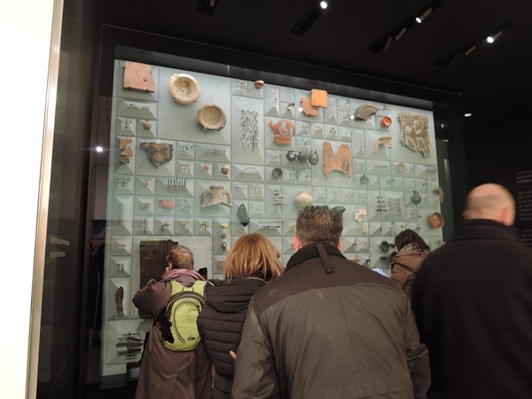 Ground floor exhibition of Roman artefacts