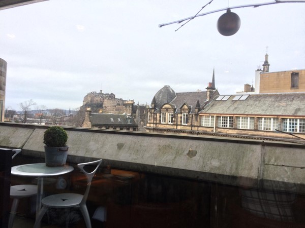 Picture of Tower Restaurant - View of Edinburgh Castle from our seat.