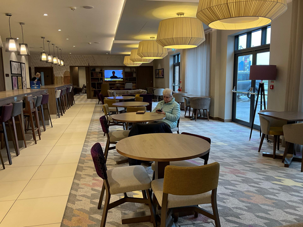 Breakfast and evening dining area