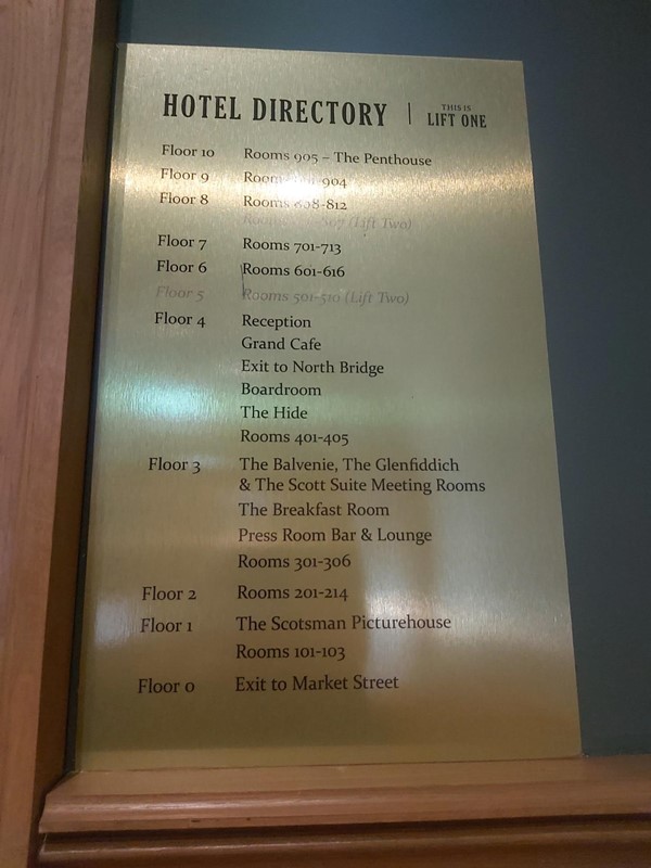 Image of a floor directory