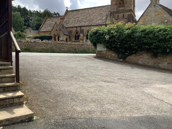 Church and car park