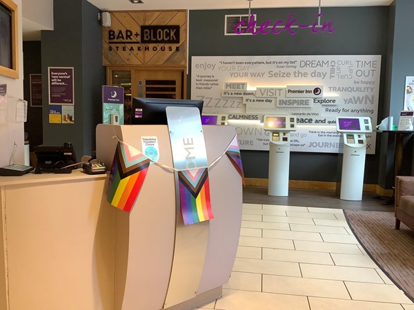 Reception area.